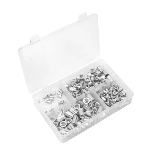 Sealey AB073TI | Threaded Insert (Rivet Nut) Splined Assortment M4-M8 200pc