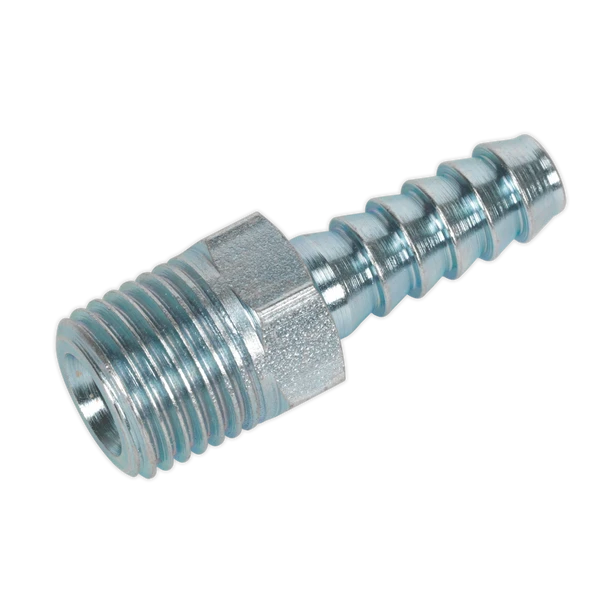 Sealey AC08 | PCL Screwed Tailpiece Male 1/4"BSPT - 1/4" Hose - Pack of 5