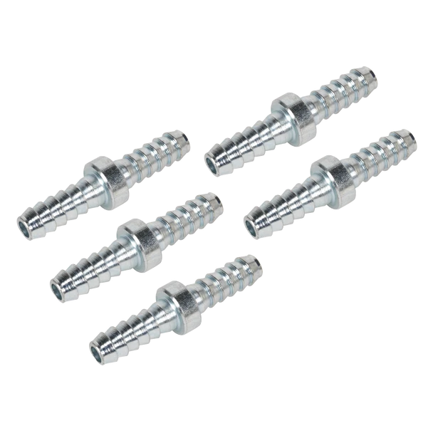 Sealey AC10 | PCL Double End Hose Connector 1/4" Hose - Pack of 5