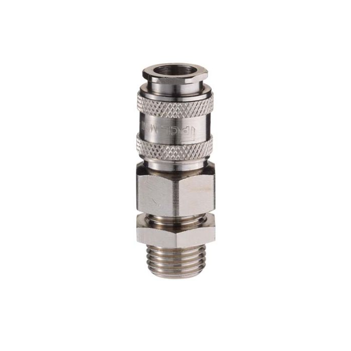 PCL AC11BHCM | Mini Coupling Bulkhead Fitting to Male Thread G 1/4