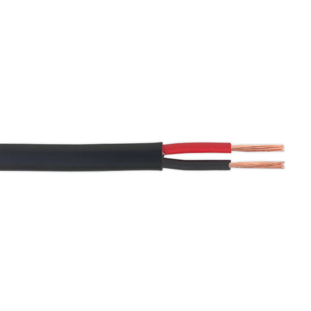 Sealey AC1430TWTK | 8.75A Thick Wall Flat Twin Automotive Cable 30m - Black