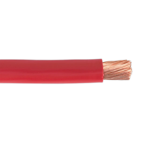 Sealey AC40SQRE | 300A Automotive Starter Cable 315/0.40mm 40mm 10m - Red
