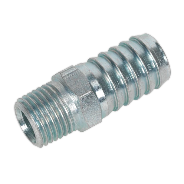 Sealey AC40 | PCL Screwed Tailpiece Male 1/4"BSPT - 1/2" Hose - Pack of 5