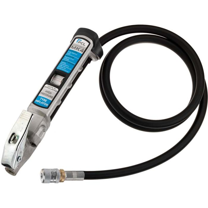 PCL AFG6H04 | AIRFORCE MK4 High Pressure Tyre Inflator 1.8m Hose 8V1 Screw-On Connector