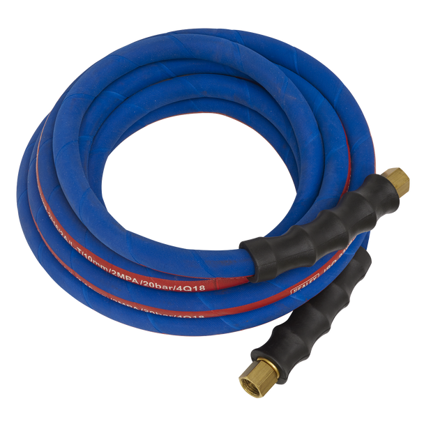 Sealey AH5R/38 | Extra-Heavy-Duty Air Hose with 1/4"BSP Unions 5m x 10mm