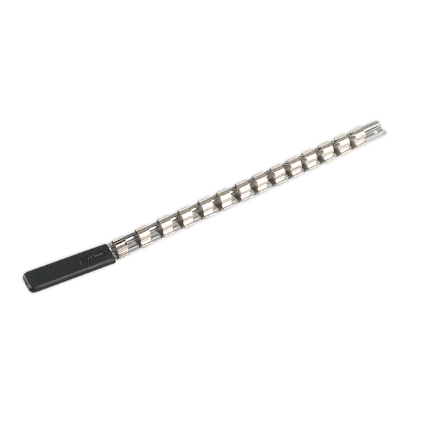 Sealey AK1214 | Premier Socket Retaining Rail with 14 Clips 1/2"Sq Drive