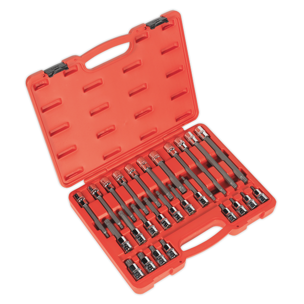 Sealey AK2195 │Premier Spline Socket Bit Set 1/2"Sq Drive 26pc