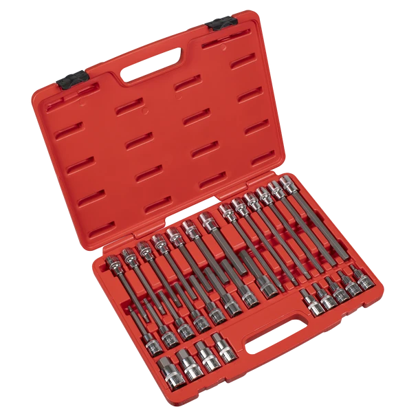 Sealey AK2196 | Hex Socket Bit Set 30pc 1/2"Sq Drive