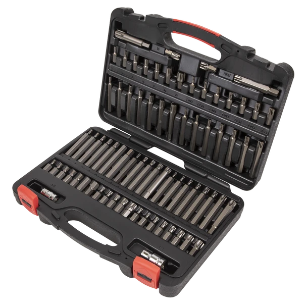 Sealey AK21974P | Premier TRX-Star*/Security TRX-Star*/Hex/Ribe/Spline Bit Set 3/8" & 1/2"Sq Drive 74pc