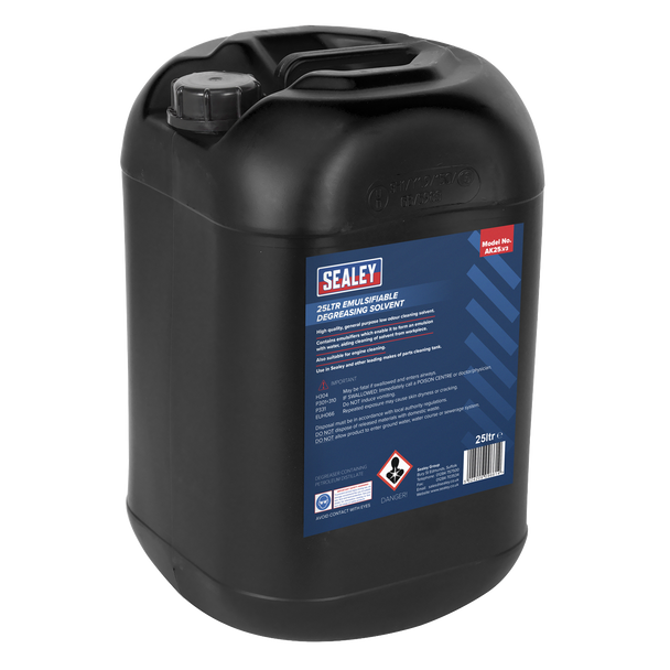 Sealey AK25 │ Degreasing Solvent Emulsifiable 25L