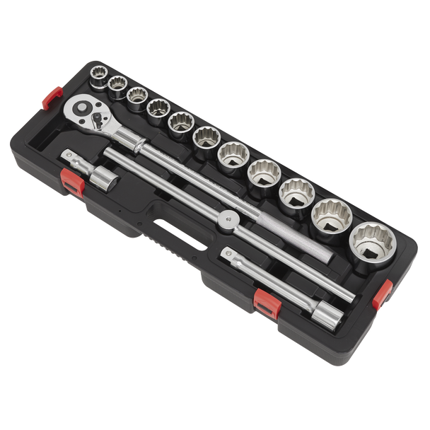Sealey AK2583 │ Premier Socket Set 3/4"Sq Drive 12-point 15pc