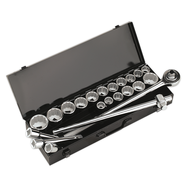 Sealey AK259/CRV │ Premier Socket Set 3/4"Sq Drive 12-point 22pc