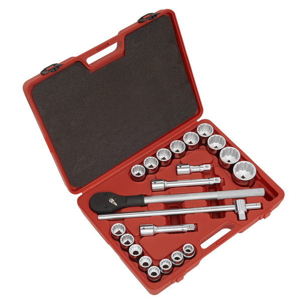 Sealey AK2598 │ Premier Socket Set 3/4"Sq Drive 12-point 22pc