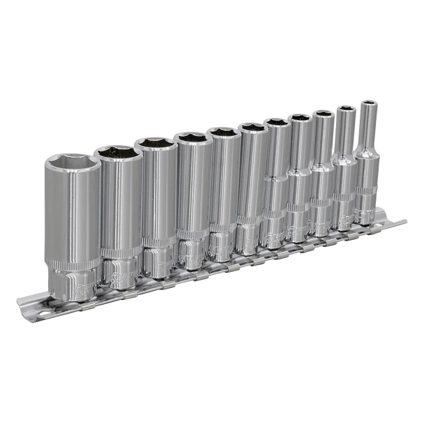 Sealey AK2673 | Premier Imperial Deep Socket Set 3/8"Sq Drive 12-point 11pc