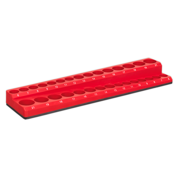 Sealey AK27086 | Premier Socket Holder Magnetic 3/8"Sq Drive Capacity 30 Sockets