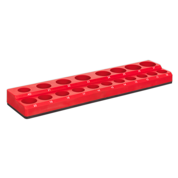 Sealey AK27087 | Premier Socket Holder Magnetic 1/2"Sq Drive Capacity 19 Sockets