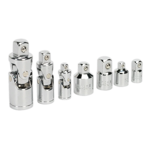 Sealey AK2737 | Premier Universal Joint & Socket Adaptor Set 7pc