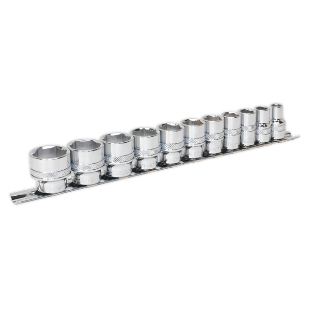 Sealey AK2740 | Premier Imperial Lock-On Socket Set 3/8"Sq Drive 11pc