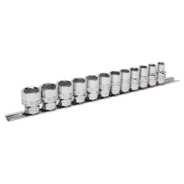 Sealey AK2741 | Premier Black Lock-On Socket Set 3/8"Sq Drive 12pc