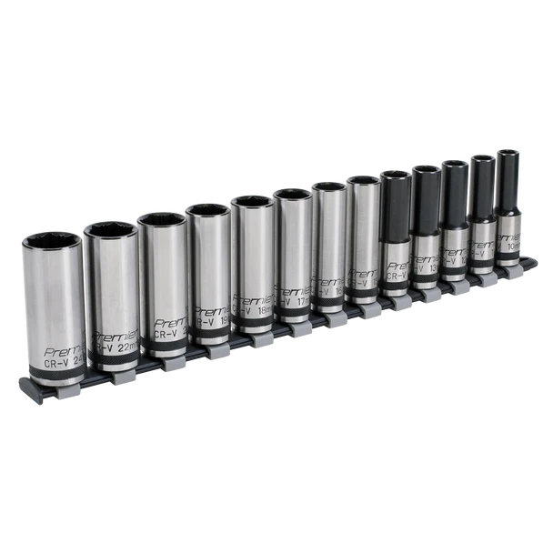 Sealey AK2745B | Premier Black Deep Lock-On Socket Set 1/2"Sq Drive 13pc