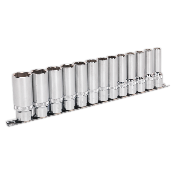 Sealey AK2745 | Premier Deep Lock-On? Socket Set 1/2"Sq Drive 13pc