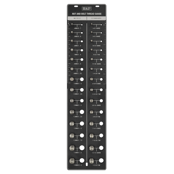 Sealey AK28 ⏐ Metric/Imperial Nut & Bolt Thread Checker