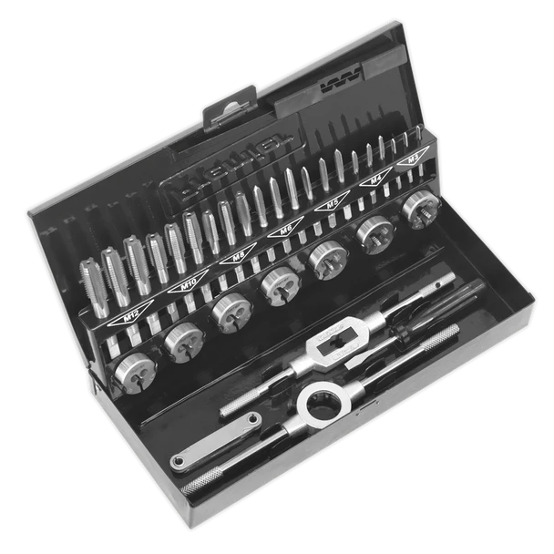 Sealey AK3015HSS | Metric Tap & Die Set Split Dies 32pc - HSS 4341