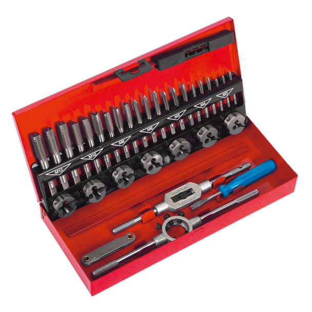 Sealey AK3015 │Metric Tap & Die Set Split Dies 32pc