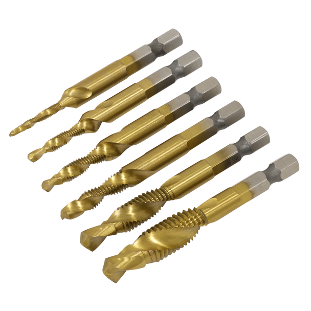 Sealey AK3025 ⏐ Combination Drill & Tap Bit Set 6pc