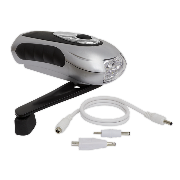 Sealey AK3305 │Rechargeable Wind-Up Torch 3 LED