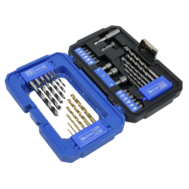 Sealey AK3735 │Drill & Bit Accessory Set 35pc