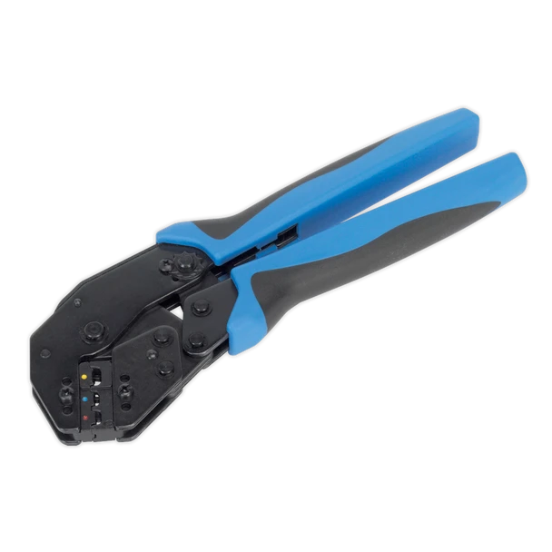 Sealey AK3863 | Angled Head Ratchet Crimping Tool Insulated Terminals