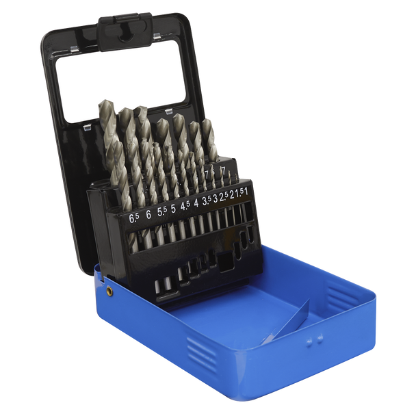 Sealey AK47191 │HSS Fully Ground Drill Bit Set 19pc