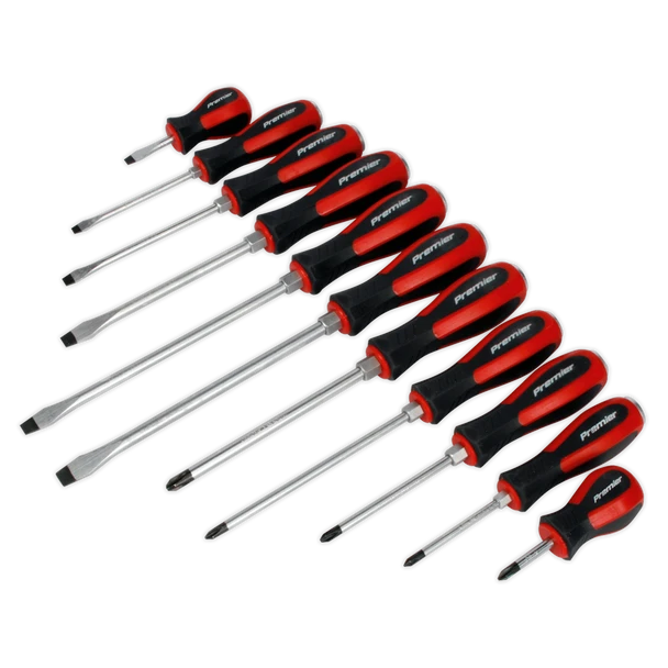 Sealey AK4933 | Premier Hammer-Thru Screwdriver Set 11pc