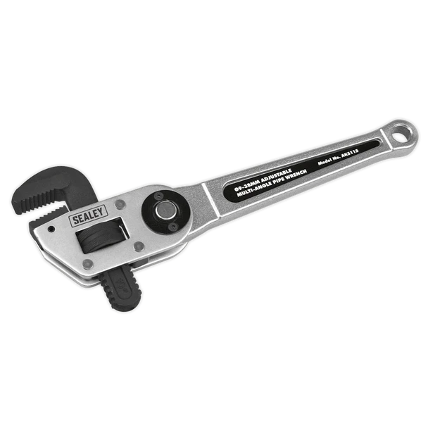 Sealey AK5115 | Premier Adjustable Multi-Angle Pipe Wrench 9-38mm