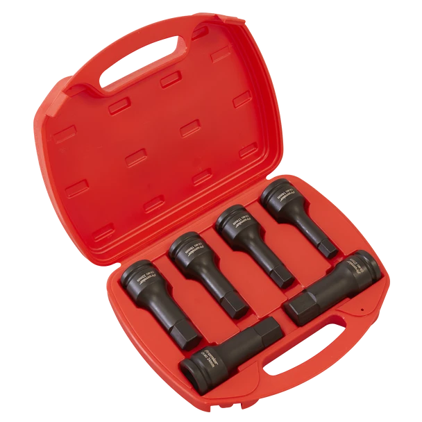 Sealey AK5586 | Premier Hex Impact Socket Bit Set 3/4"Sq Drive 6pc