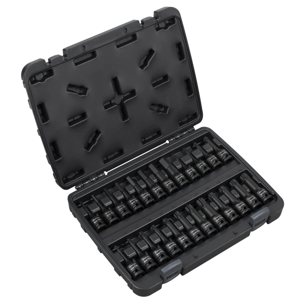 Sealey AK56000 | Premier Hex/TRX-Star*/Spline Impact Socket Bit Set 1/2"Sq Drive 24pc