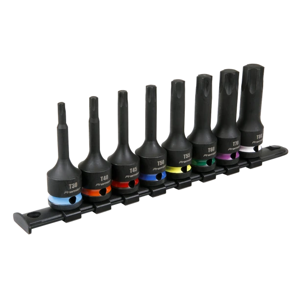 Sealey AK56002 | Premier TRX-Star* Impact Socket Bit Set 1/2"Sq Drive 8pc