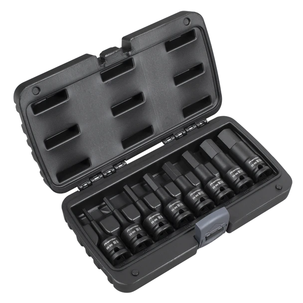 Sealey AK5601 | Premier Hex Impact Socket Bit Set 1/2"Sq Drive 8pc