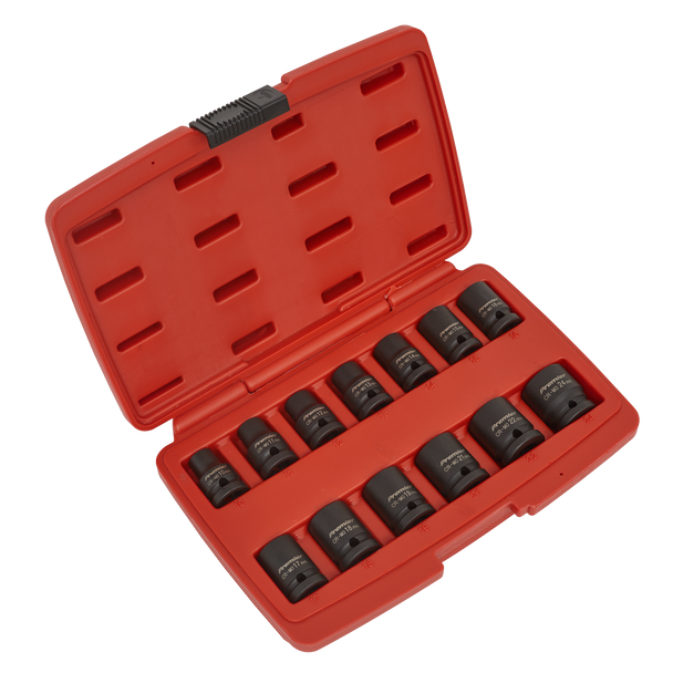 Sealey AK5614M | Premier Impact Socket Set 1/2"Sq Drive 12-point 13pc