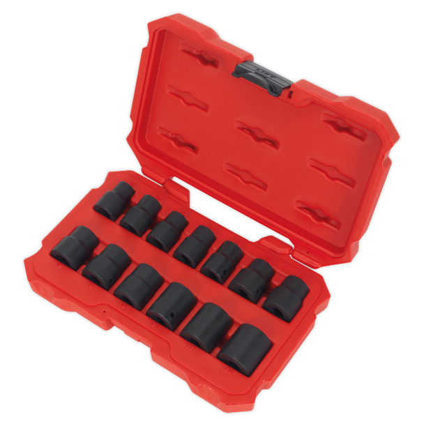 Sealey AK5616M ⏐ Premier Lock-On™ Impact Socket Set 1/2"Sq Drive 13pc