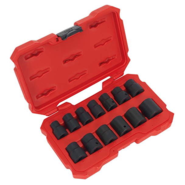 Sealey AK5616M ⏐ Premier Lock-On™ Impact Socket Set 1/2"Sq Drive 13pc