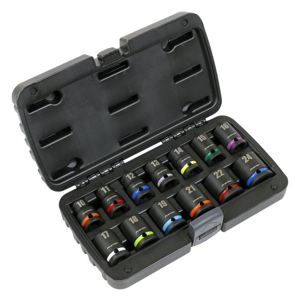 Sealey AK5617M | Premier Impact Socket Set 1/2"Sq Drive 13pc