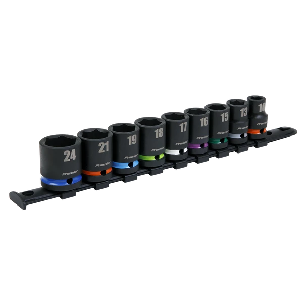 Sealey AK5618M | Premier Impact Socket Set 1/2"Sq Drive 9pc