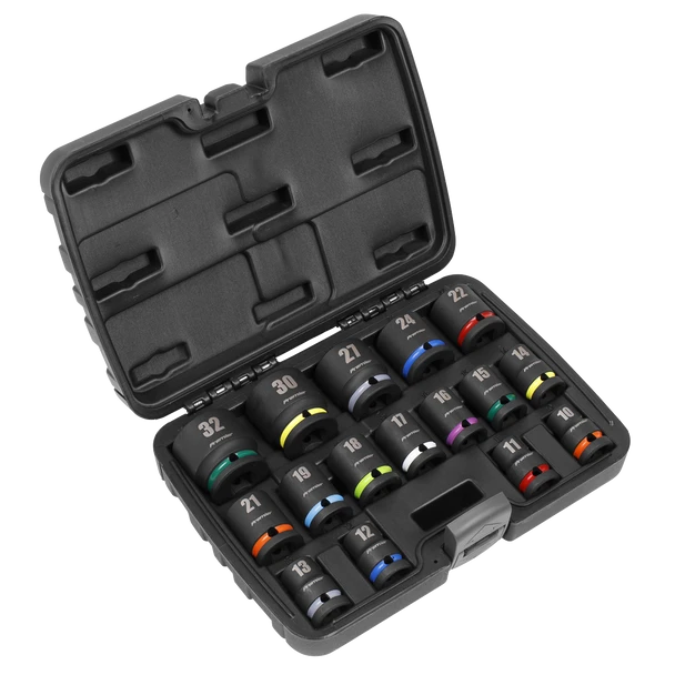Sealey AK5625M | Premier Impact Socket Set 1/2"Sq Drive 16pc