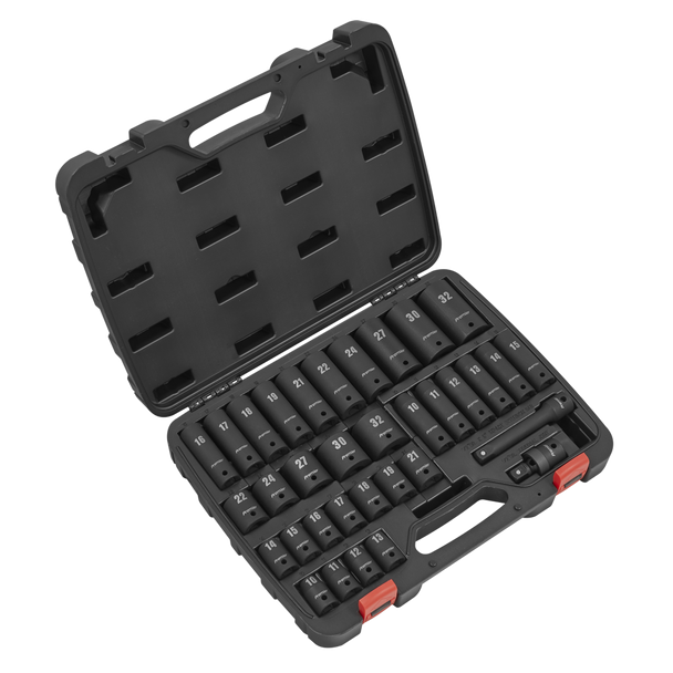 Sealey AK5634M | Premier Impact Socket Set 1/2"Sq Drive 34pc