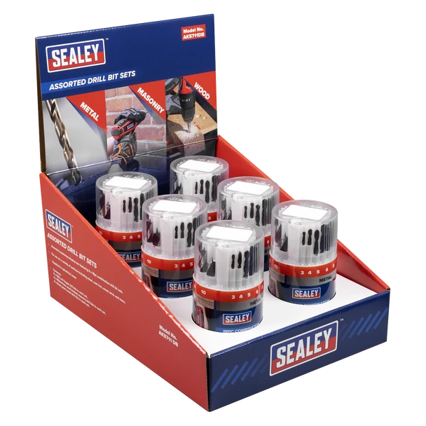Sealey AK5711DB | Drill Bit Sets Combination Display Box of 6