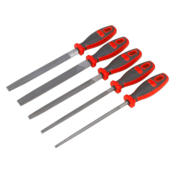 Sealey AK573 | Premier Engineers File Set 200mm 5pc