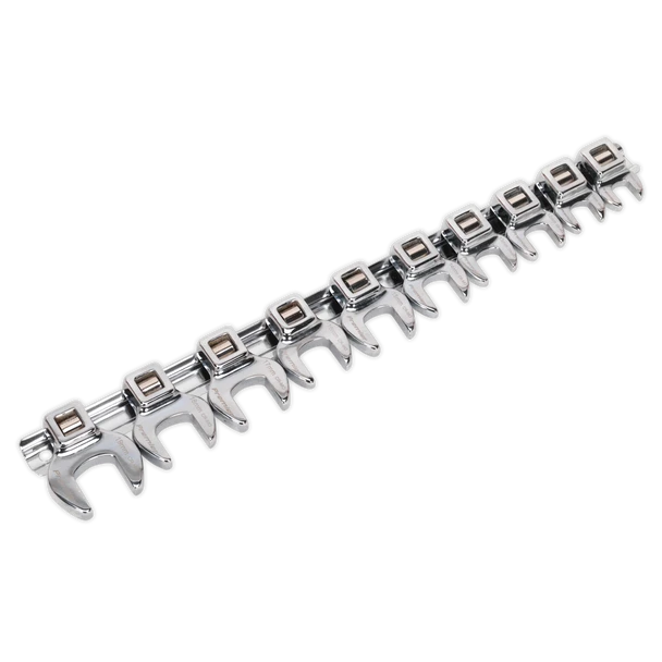 Sealey AK5989 | Premier Crow's Foot Open-End Spanner Set 3/8"Sq Drive 10pc