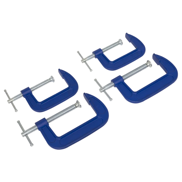 Sealey AK6003SET | G-Clamp Set 75mm & 100mm 4pc
